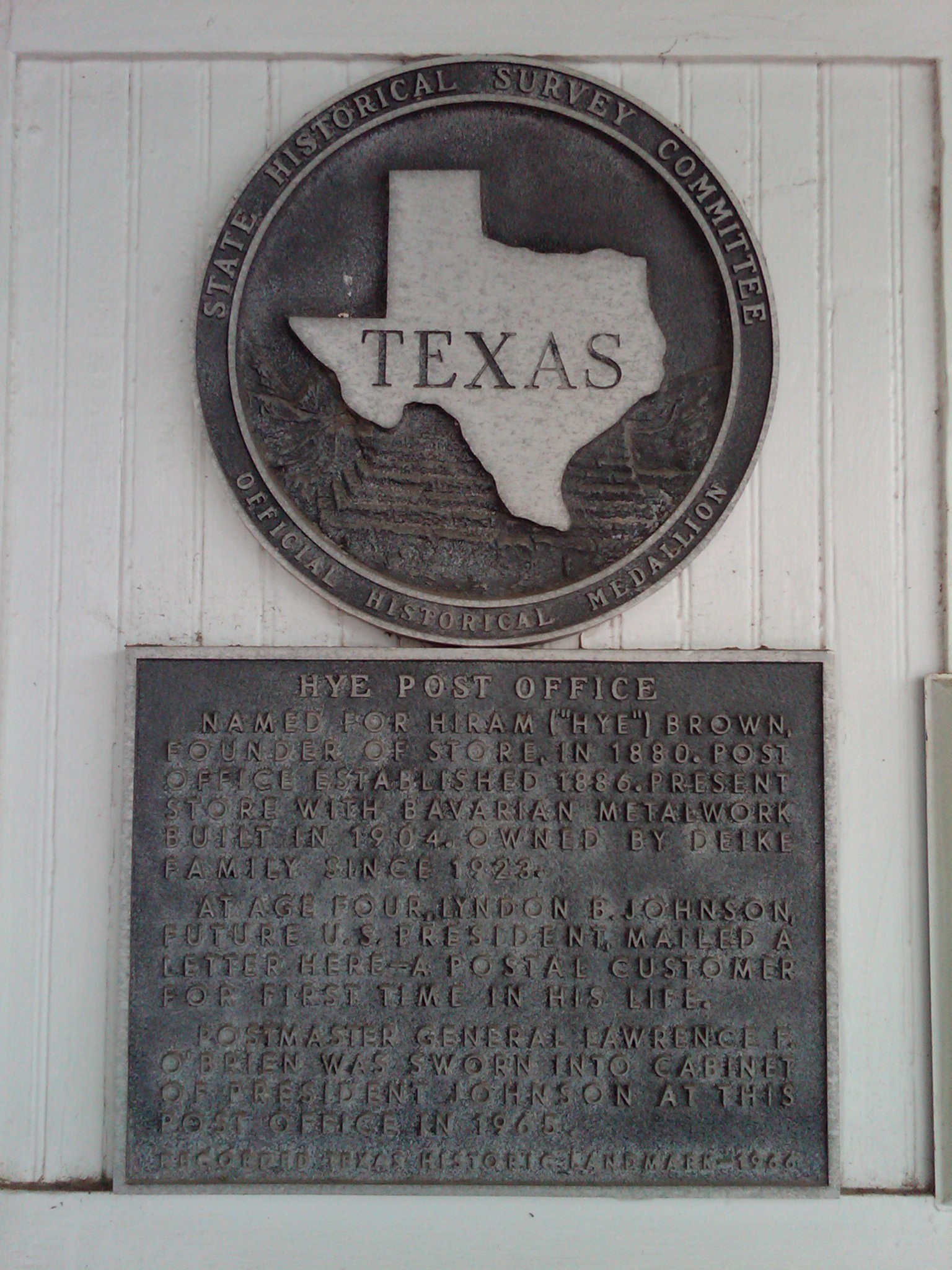 Recorded Texas Historic Landmark - 1966