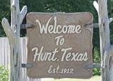 Hunt Welcome Sign