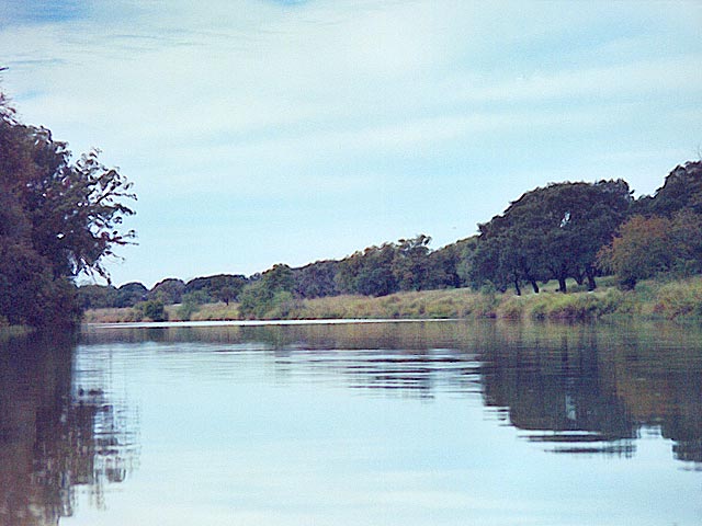 San Saba River S of Brady in McCullochCounty