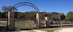 Vance Baptist Cemetery Entrance.